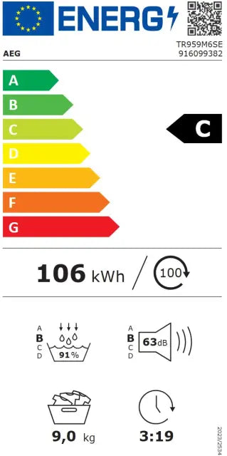 Sušilica rublja AEG TR959M6SE