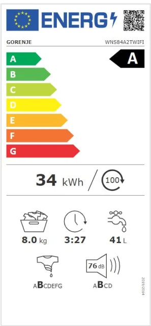 Perilica rublja Gorenje WNS84A2TWIFI