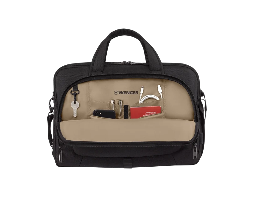 Wenger torba Meteor Brief za prijenosnike do 17", crna