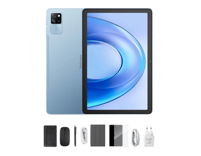 BLACKVIEW Tab 60 PRO 8/128 GB LTE, 10.1" HD (800x1280) IPS, 5MP/8MP, WiFi, DokeOS_P 4.0 + preklopna torbica, 3.5mm slušalice, bežična tipkovnica, bežičan miš, stylus olovka, s adapterom, plavi