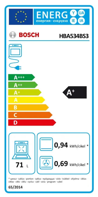 Pećnica ugradbena Bosch HBA534BS3