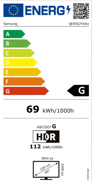 TV SAMSUNG QE50Q7FAAUXXH, 127.0cm (50"), QLED, 4K UHD Smart TV, Tizen OS