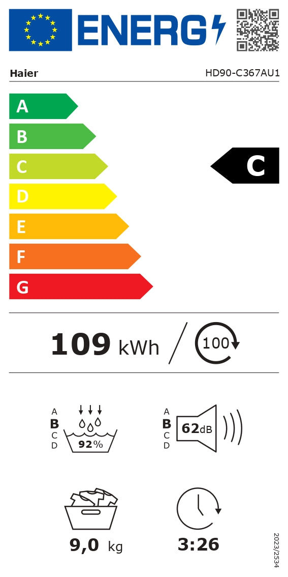 Sušilica rublja HAIER HD90-C367AU1-S