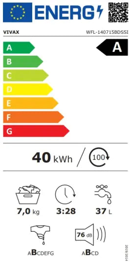VIVAX HOME perilica rublja WFL-140715BDSSI