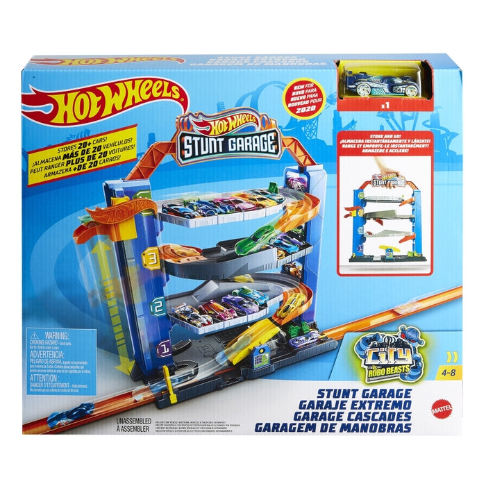 HOT WHEELS, garaža, za skakanje i spuštanje