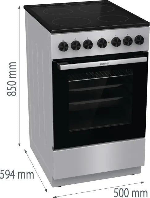 Štednjak električni 50 cm Gorenje GEC5B41SG