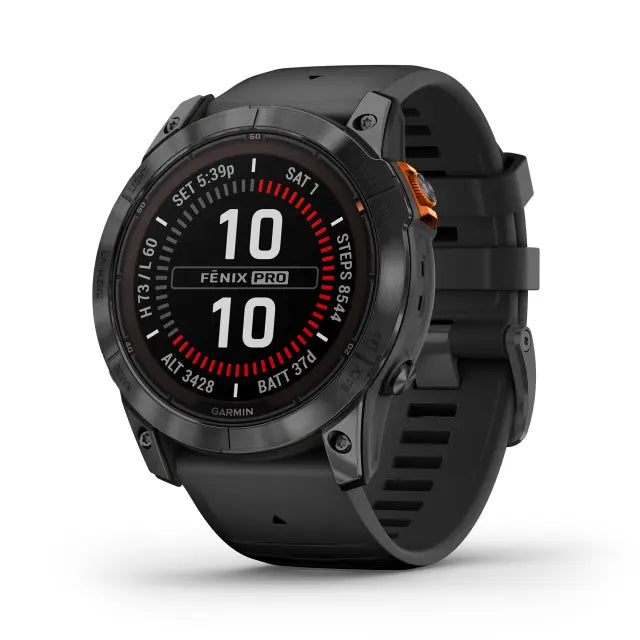 Garmin Fenix 7X PRO SOLAR Slate Gray SS crni remen