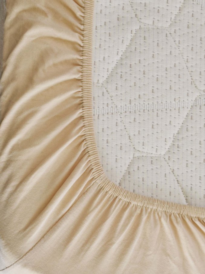Plahta s gumicom Dalija Beige 100x200+30cm
