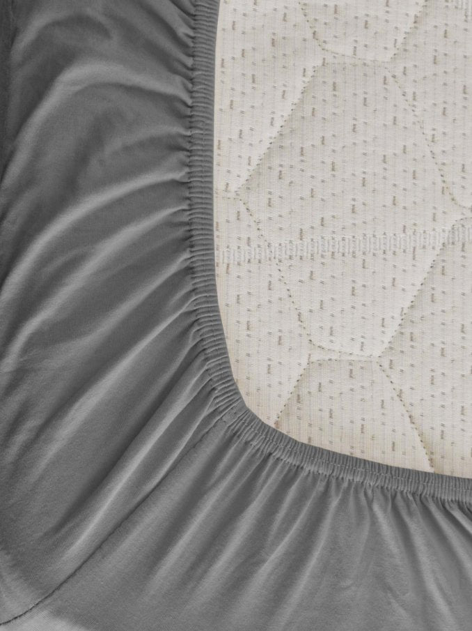 Plahta s gumicom Dalija Grey 100x200+30cm