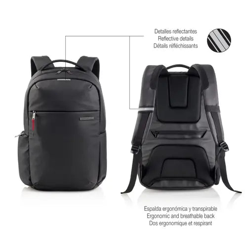 Ruksak za prijenosno računalo Miquelrius crna 16" M 38x46x13cm MR16980