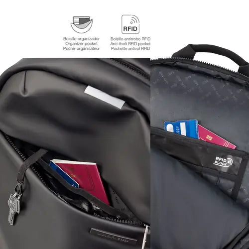 Ruksak za prijenosno računalo Miquelrius crna 16" M 38x46x13cm MR16980