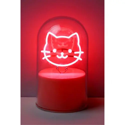 Lampa staklena kupola iTotal NEON-efekt LED Cat XL3256