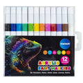 Markeri akrilni Centrum 12 boja 2-4mm u PVC vrećici 12/1 89789