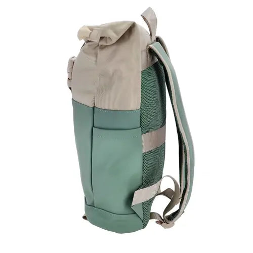 Ruksak Swiss Only s preklopnim (roll-top) zatvaranjem 29x12x45cm 16L zelena bež SO-124-GBEIGE
