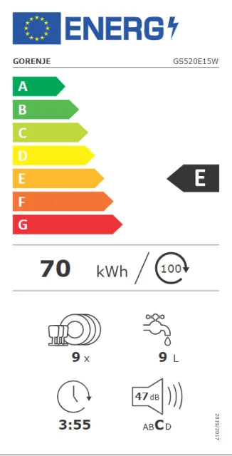 Perilica posuđa samostojeća 45cm Gorenje GS520E15W