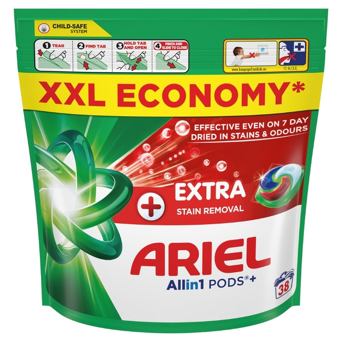 ARIEL +Extra Hygiene, kapsule za pranje rublja, 38 pranja