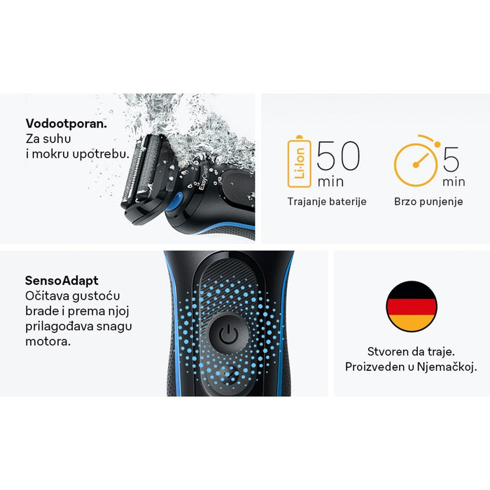 BRAUN SERIJA 5 52-B1000s, brijaći aparat