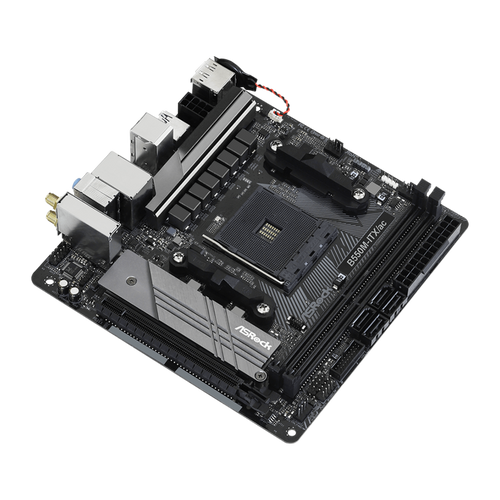 ASRock B550M-ITX/AC, AMD B550, AM4, DDR4, Mini-ITX, 90-MXBDH0-A0UAYZ
