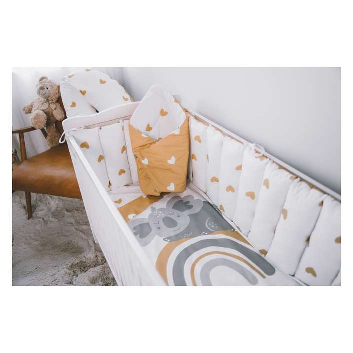 BUBABA BY FREEON posteljina 6 djelna žuta srca 50016