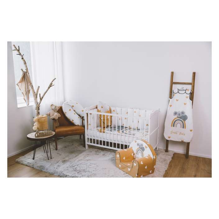 BUBABA BY FREEON posteljina 6 djelna žuta srca 50016