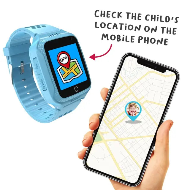 Dječji pametni sat CELLY GPS plavi
