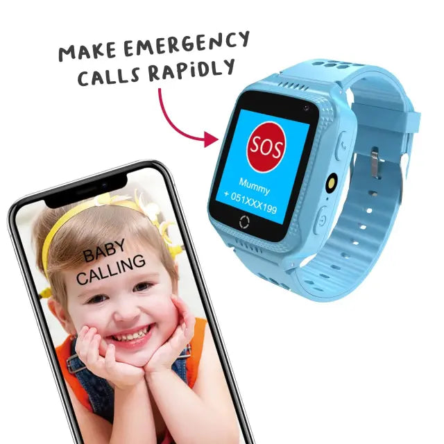 Dječji pametni sat CELLY GPS plavi