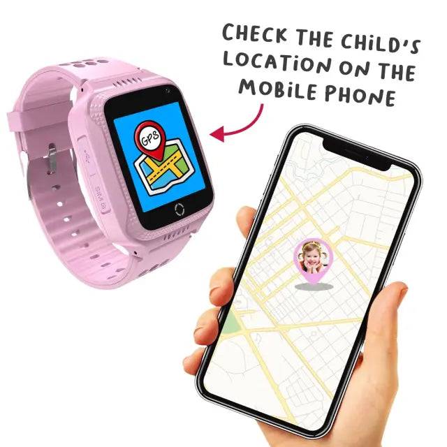 Dječji pametni sat CELLY GPS roza