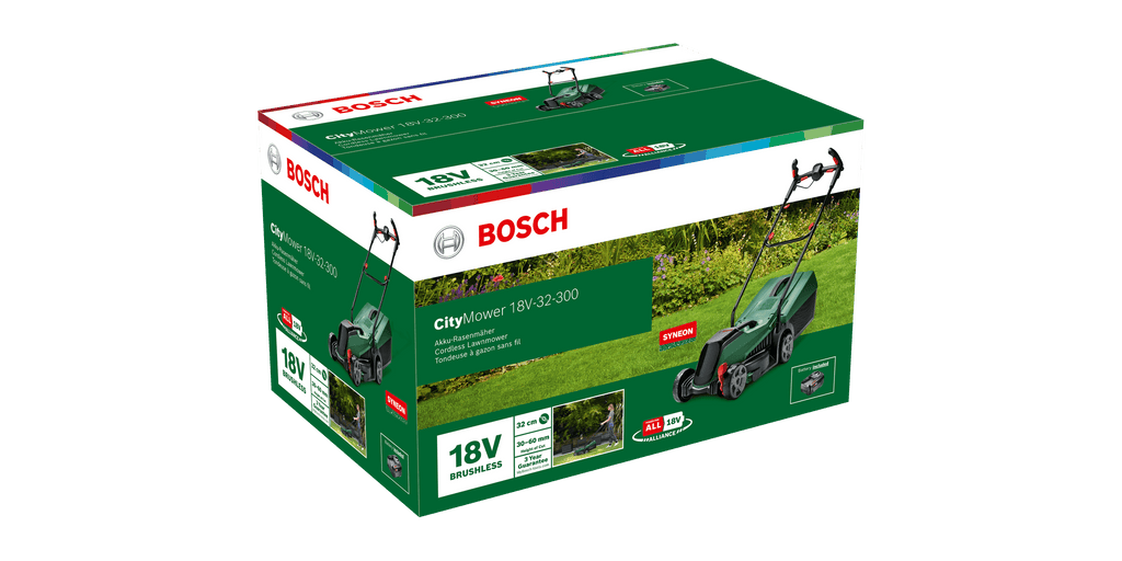 BOSCH aku kosilica citymower 18V-32-300 set sa akumulatorom i punjačem