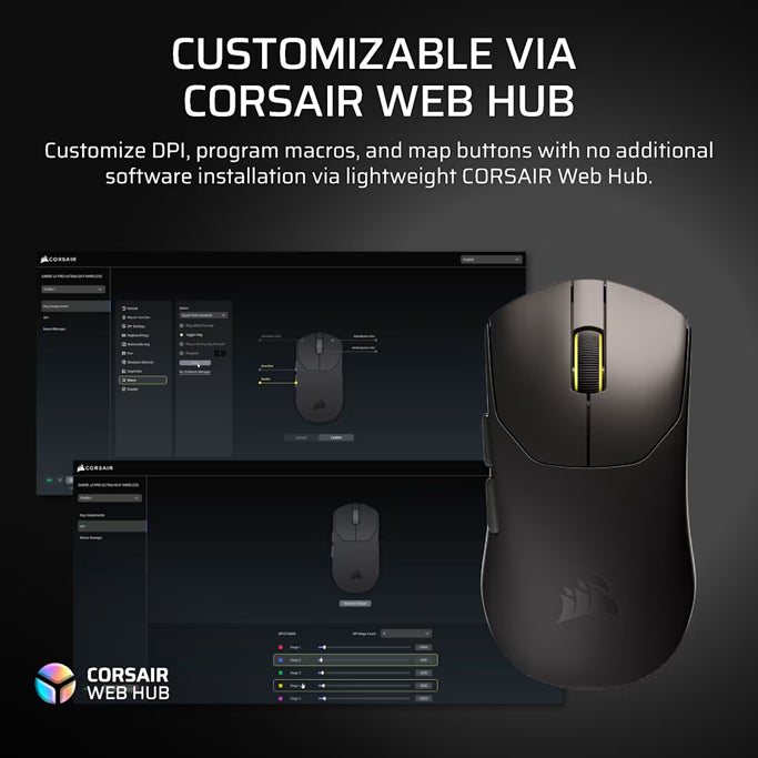Corsair bežični miš SABRE V2 Pro Ultralight Wireless, White, CH-931G001-WW