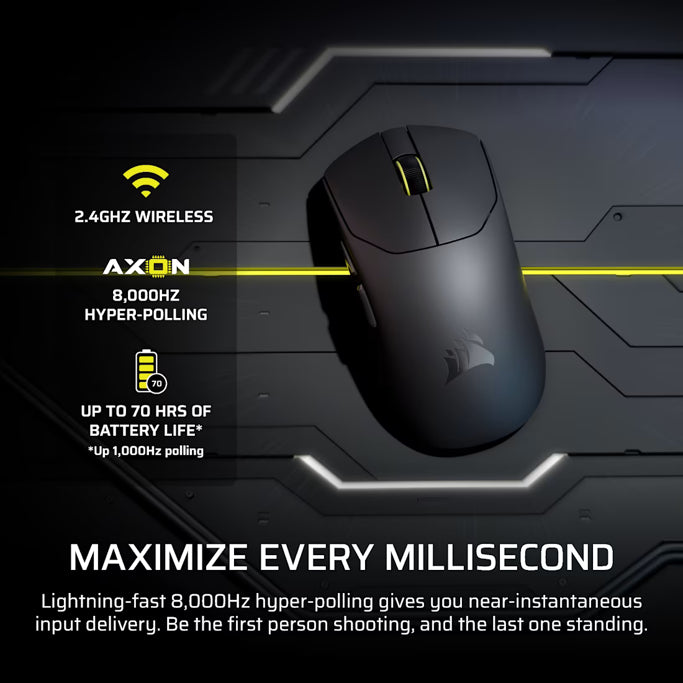 Corsair bežični miš SABRE V2 Pro Ultralight Wireless, White, CH-931G001-WW