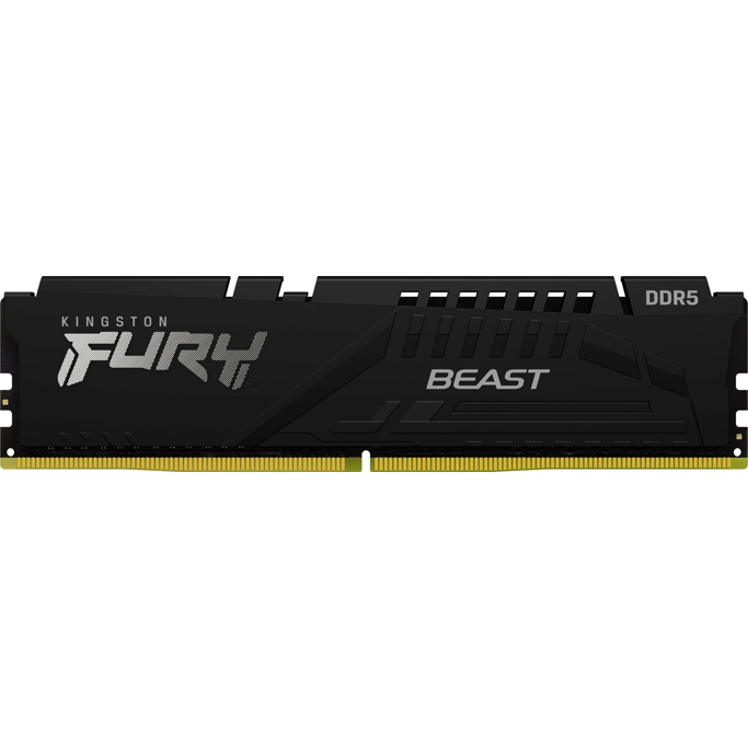 DDR5 16GB (1x16) Kingston, 5600MHz, CL36, Fury Beast Black, Intel XMP/AMD Expo, KF556C36BBE-16