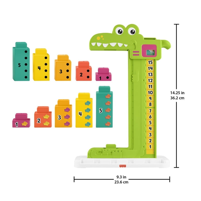 FISHER PRICE krokodil za slaganje, edukativna igra