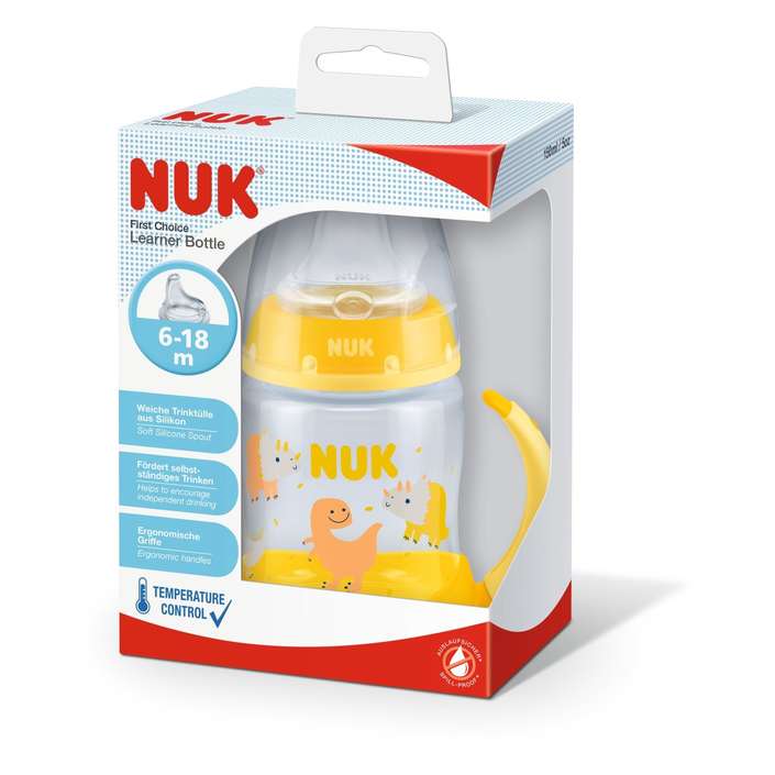 NUK čašica FC learner sa termometrom, silikon, 150 ml multicolor 10215335