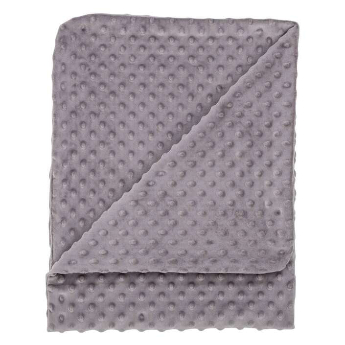 BUBABA BY FREEON dekica Minky, 75x90 cm grey 84034