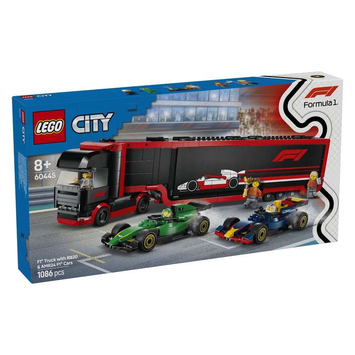 LEGO® CITY 60445 Kamion za F1® s autima RB20 i AMR24 za F1®