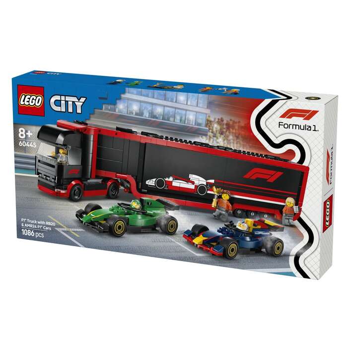 LEGO® CITY 60445 Kamion za F1® s autima RB20 i AMR24 za F1®