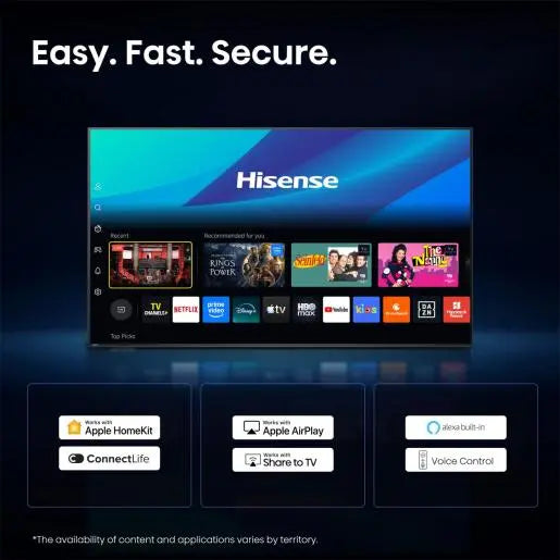 Televizor HISENSE 50A6S 2026, 127 cm (50"), DLED, 4K UHD, Smart TV, VIDAA OS