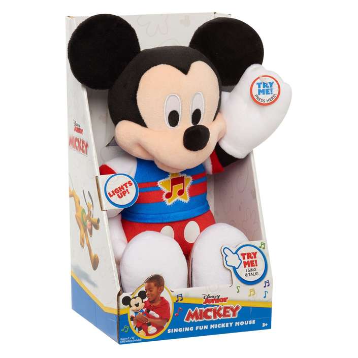 JUST PLAY pliš Mickey Mouse Singing Fun 14619