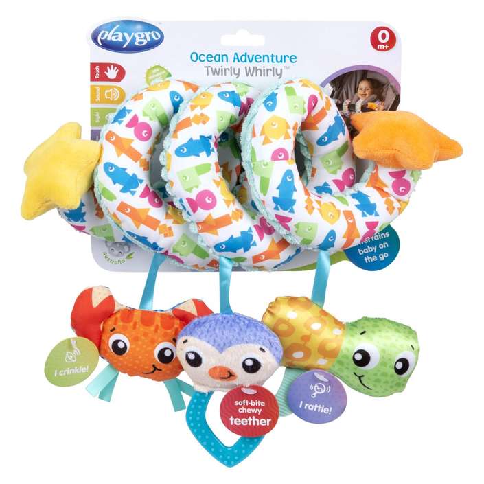 PLAYGRO Spirala za kolica Twirly Whirly Ocean 0188664