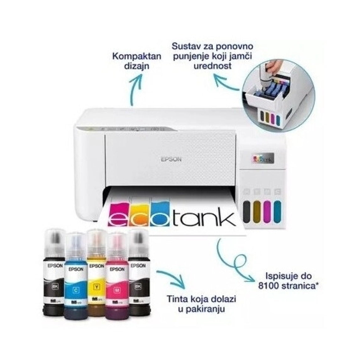 Epson ecotank L3276 A4 C11CJ67436 home 3u1