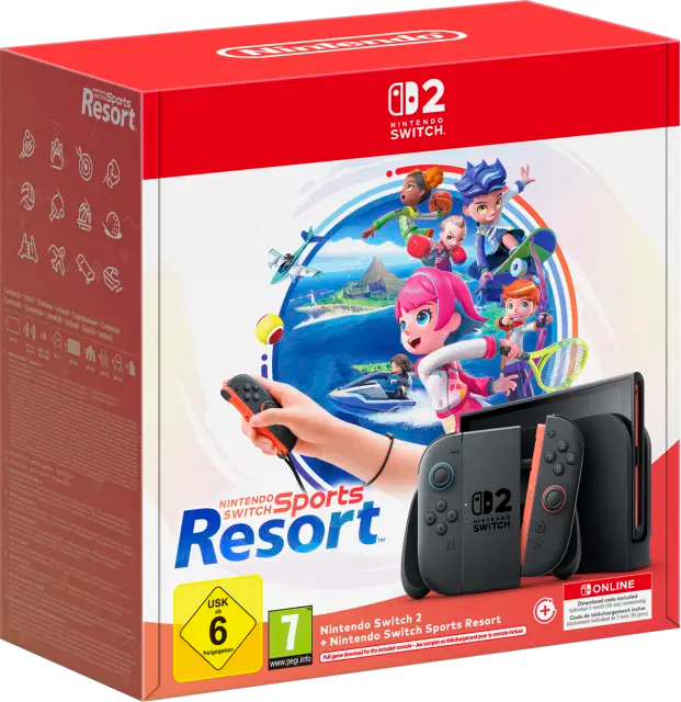 Nintendo Switch 2 Console Sports Resort And 3 Months NSO Bundle