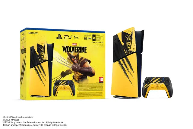 PlayStation 5 Digital Edition E chassis Marvel’s Wolverine Battle Yellow Limited Edition VCH