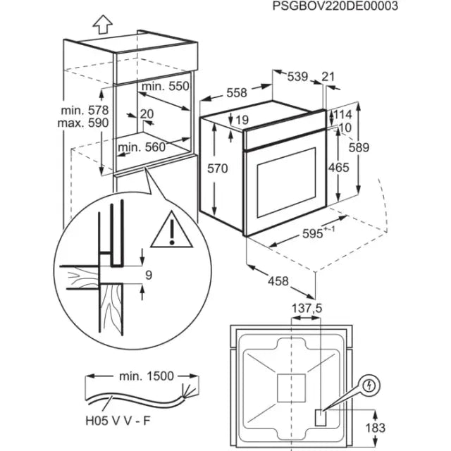 Pećnica ugradbena Electrolux EOF3H00BX