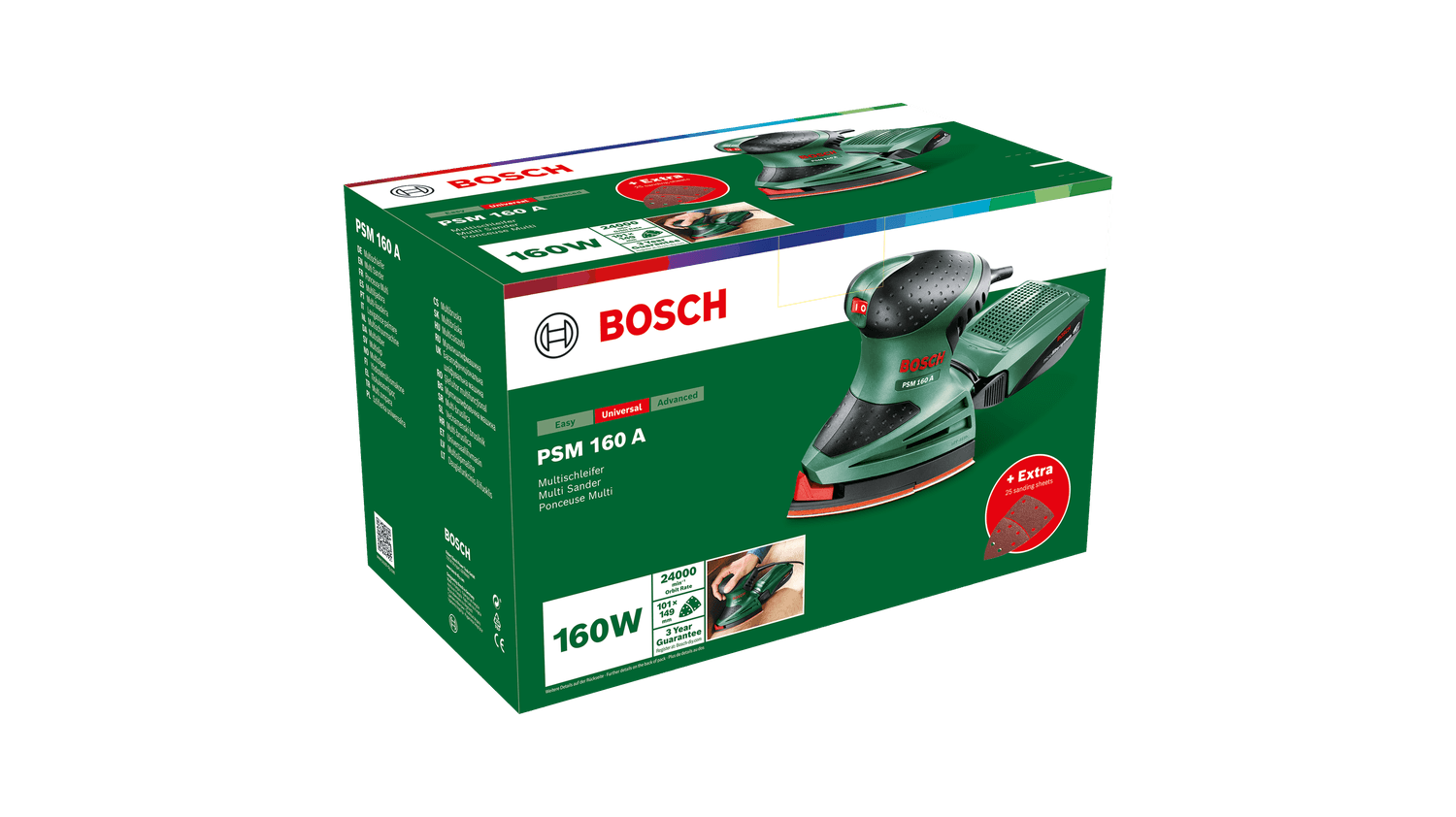 Vibracijska brusilica BOSCH PSM 160 A + ACE