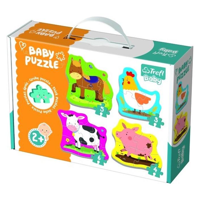 TREFL baby puzzle životinje na farmi (3,4,5,6) 36070