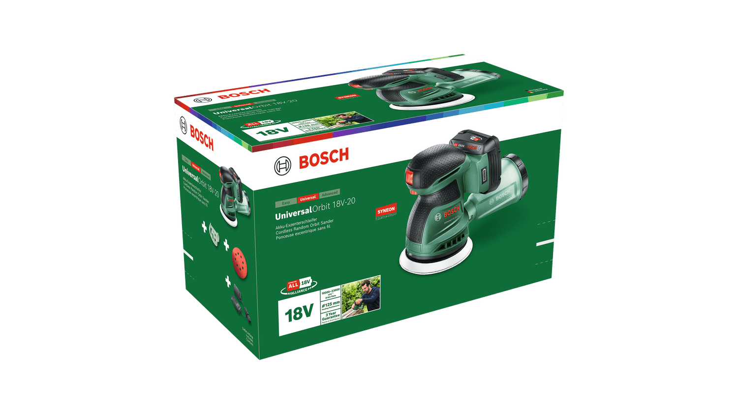 BOSCH aku ekscentarska brusilica universalorbit 18V-20 1xAku 18V 2,0Ah - u setu